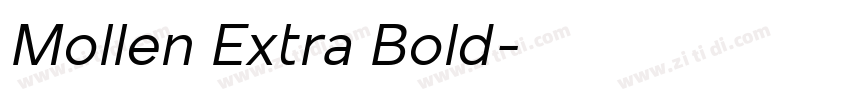 Mollen Extra Bold字体转换